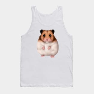 Cute Hamster Drawing Tank Top